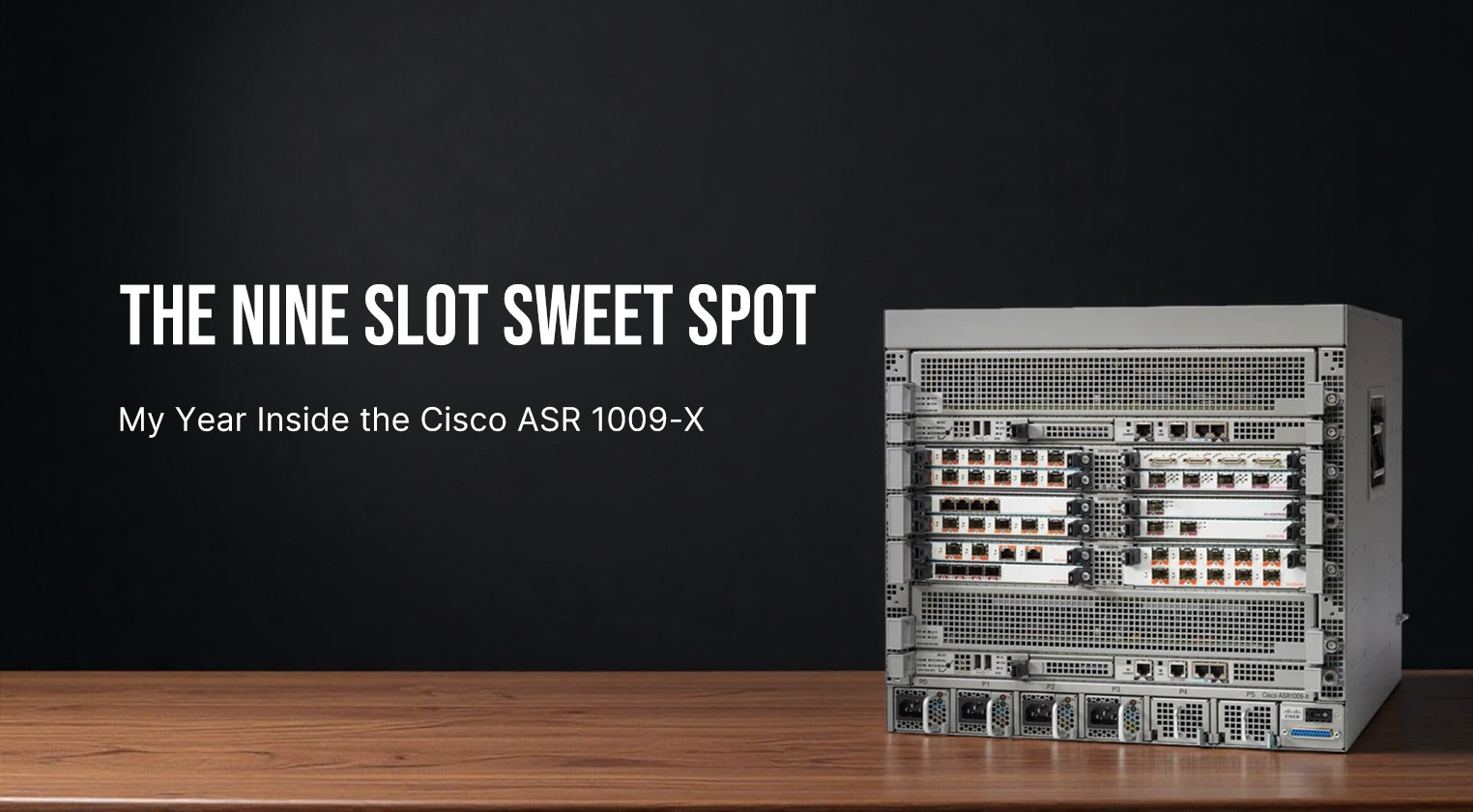 The Nine Slot Sweet Spot: My Year Inside the Cisco ASR 1009-X