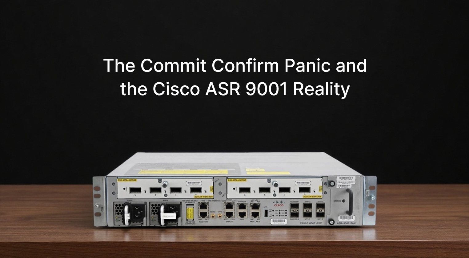 The Commit Confirm Panic and the Cisco ASR 9001 Reality