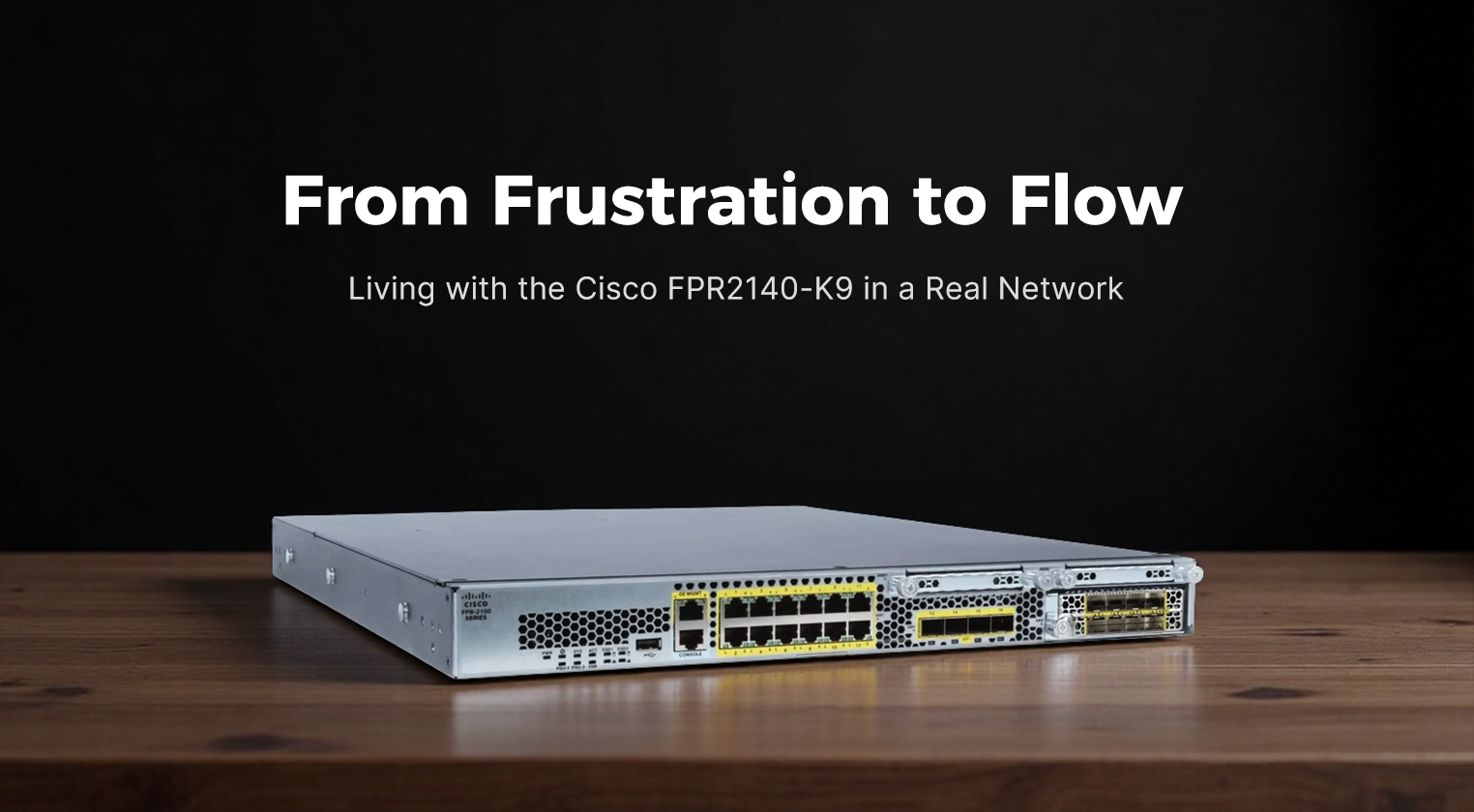 From Frustration to Flow: Living with the Cisco FPR2140-K9 in a Real Network
