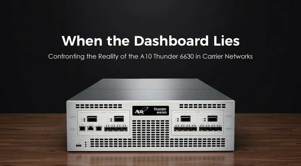 When the Dashboard Lies: Confronting the Reality of the A10 Thunder 6630 in Carrier Networks