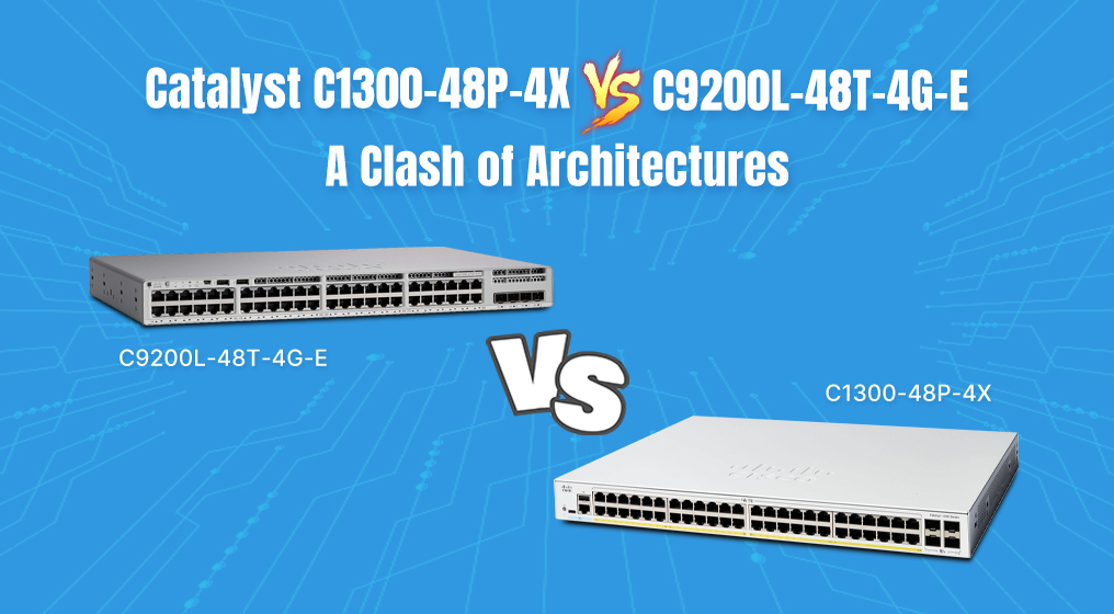 Catalyst C1300-48P-4X vs. C9200L-48T-4G-E: A Clash of Architectures