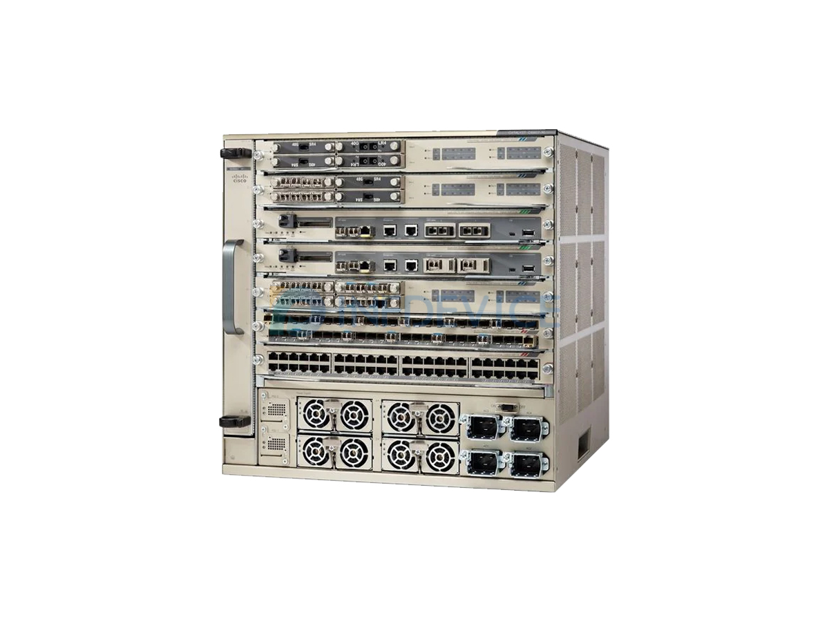 C6807-XL, Cisco Catalyst 6800 Series Modular Chassis, 7-slot, 11.4 Tbps switching capacity, enterprise core.